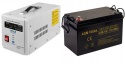 Zasilacz Sinus Pro 1000E + Akumulator 100Ah Zestaw Awaryjny UPS