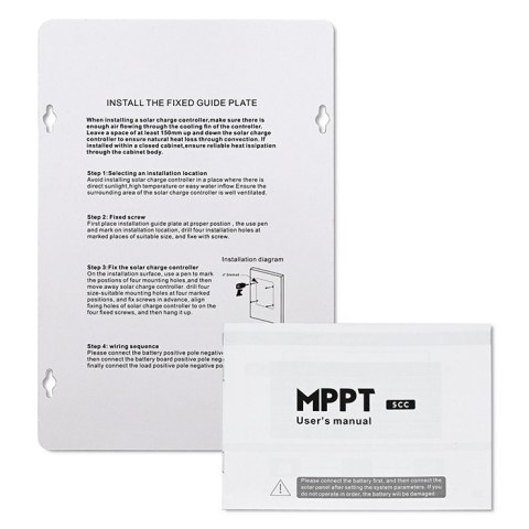 Qoltec Solarny regulator ładowania MPPT z czujnikiem temperatury 40A |12V / 24V | LCD | 2 x USB | Bluetooth | APP | GEL | LiFePO