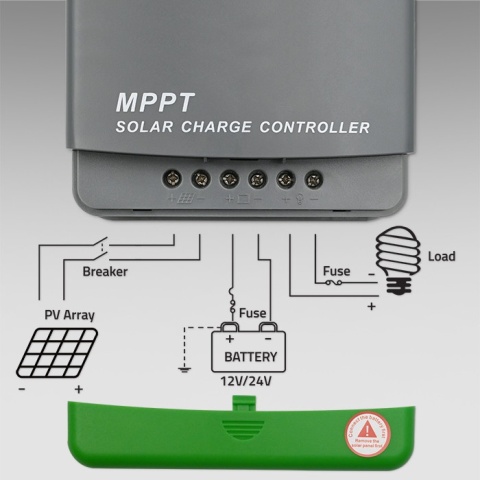 Zestaw Regulator solarny MPPT 20A + Akumulator LiFePO4 100Ah + Panel 180W