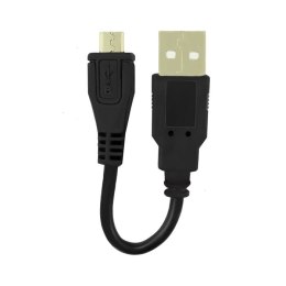 Qoltec Adapter USB A męski | micro USB B męski | 0.1m