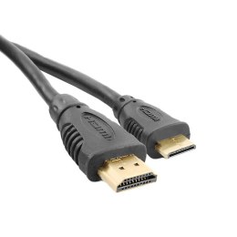 Qoltec Kabel HDMI A męski | Mini HDMI C męski | 1.8m