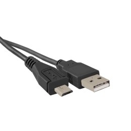 Qoltec Kabel USB A męski | micro USB B męski | 1m