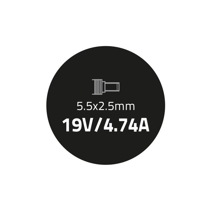 Qoltec Zasilacz do Asus 90W | 19V | 4.74A | 5.5*2.5 | +kabel zasilający