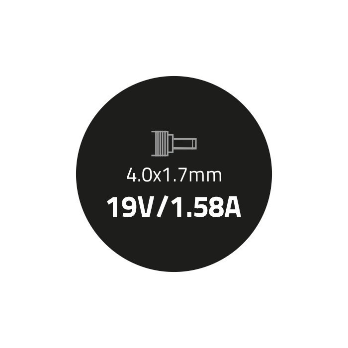 Qoltec Zasilacz do HP Compaq 30W | 19V | 1.58A | 4.0*1.7 | +kabel zasilający