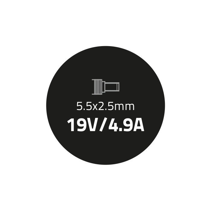 Qoltec Zasilacz do Toshiba 90W | 19V | 4.9A | 5.5*2.5 | +kabel zasilający