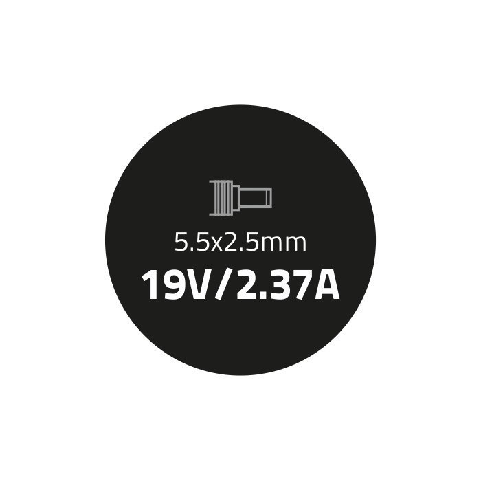 Qoltec Zasilacz do ultrabooka Toshiba 45W | 19V | 2.37A | 5.5*2.5