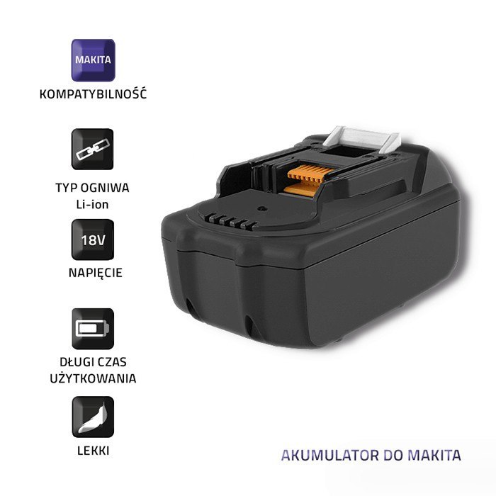 Qoltec Akumulator do Makita S BL1830 | BL1850 | 18V