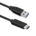 Qoltec Kabel USB 3.1 typ C męski | USB 3.0 A męski | 1.8m