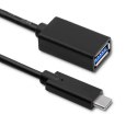 Qoltec Kabel USB 3.1 typ C męski | USB 3.0 A żeński | 0.5m