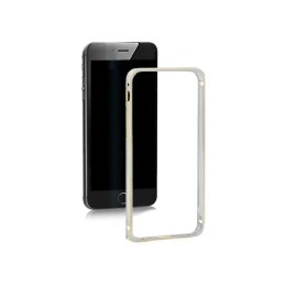 Qoltec Ramka ochronna na Apple iPhone 6 | srebrna | aluminiowa
