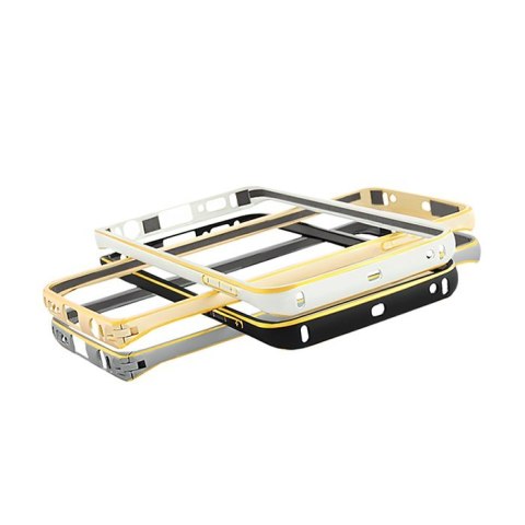 Qoltec Ramka ochronna na Samsung Galaxy S6 edge | srebrna | aluminiowa