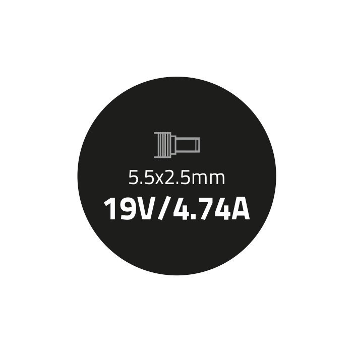 Qoltec Zasilacz do Acer 90W | 19V | 4.74A | 5.5*2.5 | +kabel zasilający