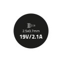 Qoltec Zasilacz do Asus 40W | 19V | 2.1A | 2.5*0.7 | +kabel zasilający