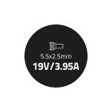 Qoltec Zasilacz do HP Compaq | Toshiba 75W | 19V | 3.95A | 5.5*2.5 | +kabel zasilający
