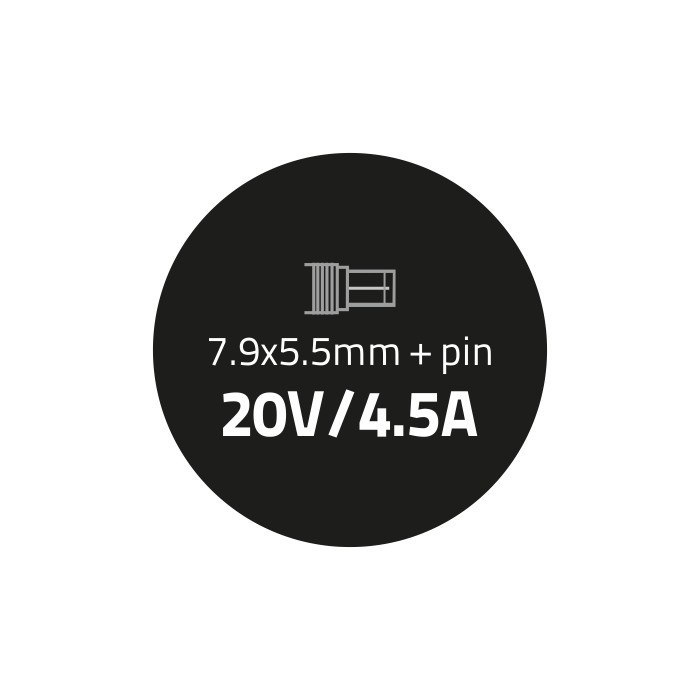 Qoltec Zasilacz do IBM Lenovo 90W | 20V | 4.5A | 7.9*5.5 | +kabel zasilający